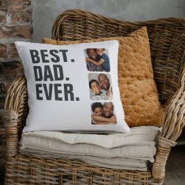 Personlig Fars dag Photo Gift Best Pappa någonsin Kudde