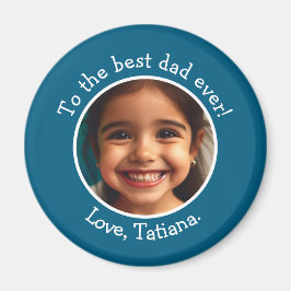 Personlig Fars dag Photo Namn Keepsak Magnet