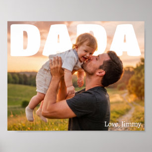 Personlig Fars dag PhotoPop-fotoaffisch Poster