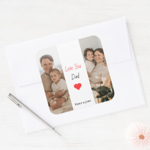 Personlig Fars dag Sticker Pappa Gift Fyrkantigt Klistermärke
