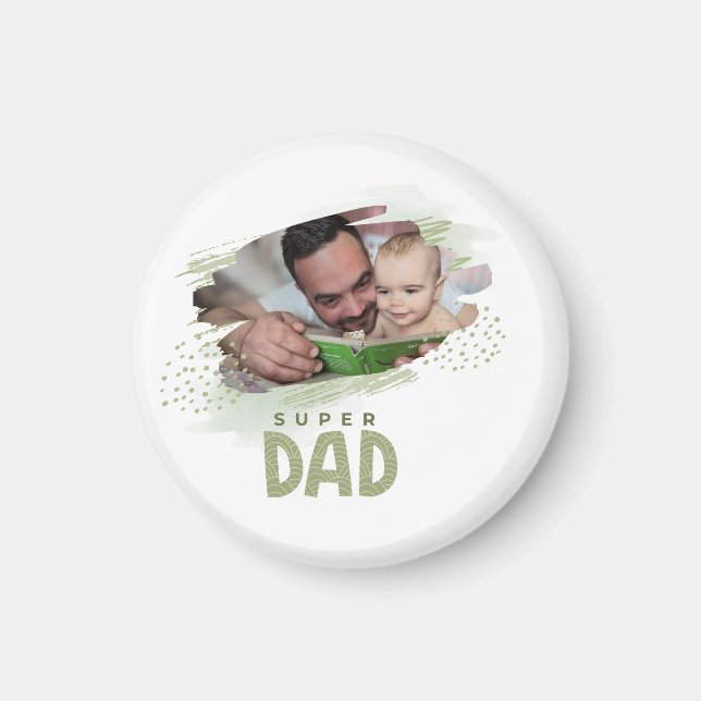 Personlig Farsdags Foto Magnet (Framsidan)