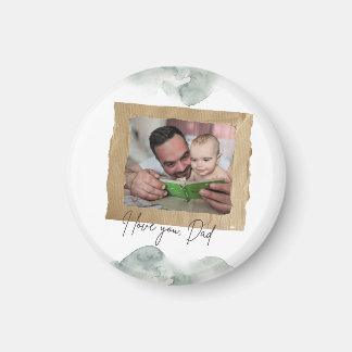 Personlig Farsdags Foto Magnet