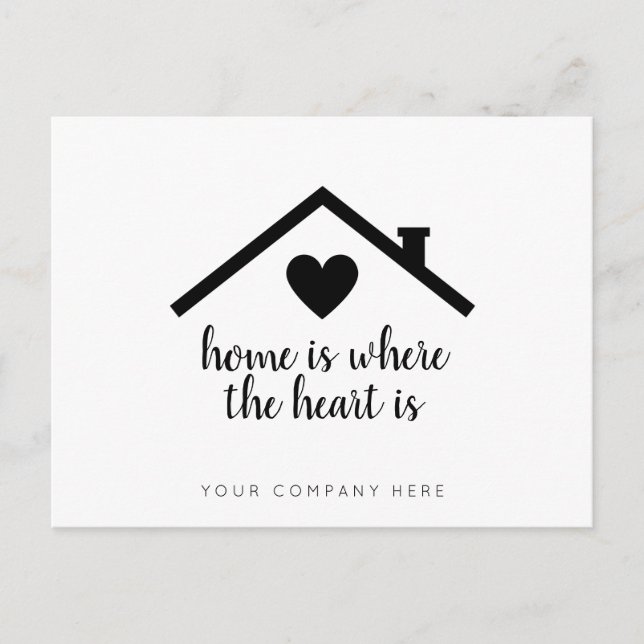 Personlig fastighetsmäklare  vykort (Framsida)