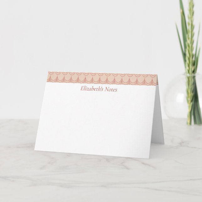 Personlig Faux Chandelier Design Anteckningskort (Framsida)