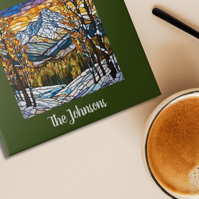 Personlig Faux fastkedjat glasberg liggande Kakelplatta (Skapare uppladdad)