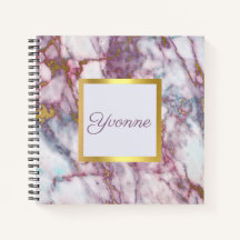 Personlig Faux Marble Sketchbook