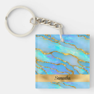 Personlig Faux Opal Stone och Guld