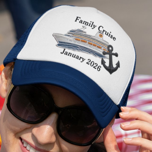 Personlig Faux Patches Family Cruise Frakt Keps (Skapare uppladdad)