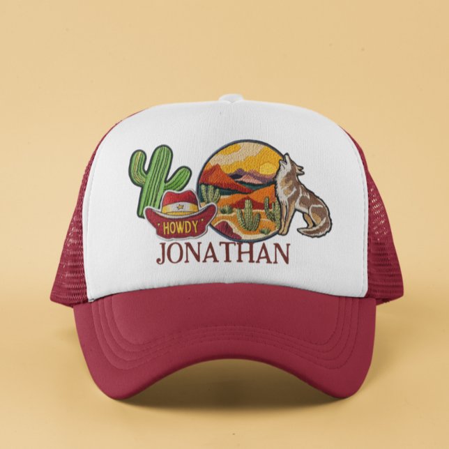Personlig Faux Patches Howdy Western Cowboy Keps (Skapare uppladdad)
