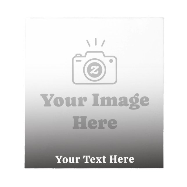 Personlig Favoritbild med Text Anteckningsblock (Framsida)