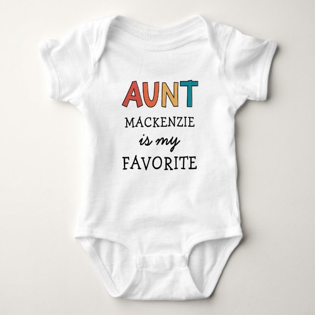 Personlig Favorite Moster Cute I Kärlek Mitt Moste T Shirt (Framsida)