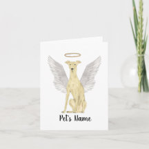Personlig Fawn Greyhound Sympathy Memorial