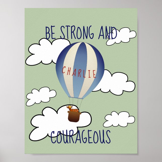 Personlig Fawn in Balloon Quote Poster (Framsidan)
