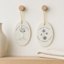 Personlig februari Violett Födelsedagsblomma Ornam