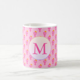 Personlig Feministisk Rosa Kaffemugg