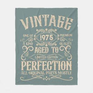 Personlig femtio vintagar 50:e födelsedagsfesten fleecefilt