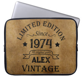 Personlig femtio vintagar 50:e födelsedagsfesten laptop fodral