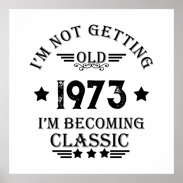 Personlig femtio vintagar 50:e födelsedagsfesten poster (Framsidan)