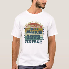 Personlig femtio vintagar 50:e födelsedagsfesten t shirt