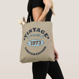 Personlig femtio vintagar 50:e födelsedagsfesten tygkasse