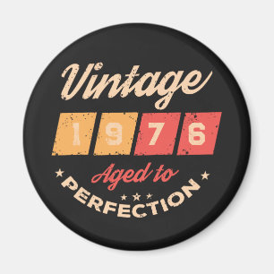 Personlig femtio vintage 50-års födelsedagsfest magnet