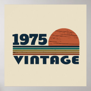 Personlig femtio vintage 50-årsfest poster