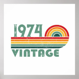 Personlig femtio vintage 50-årsfest poster