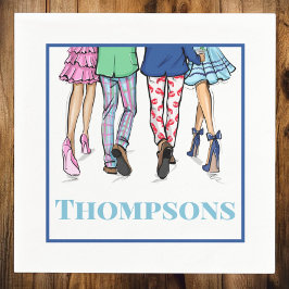 Personlig fest för snygga par pappersservett