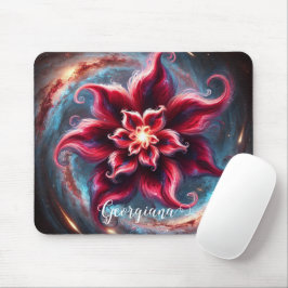 Personlig Festive Blommigt Poinsettia Galaxy Musmatta