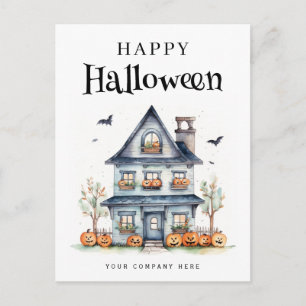 Personlig Festive Halloween House Real Gods Helg Vykort