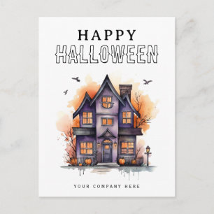 Personlig Festive Halloween House Real Gods Helg Vykort