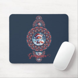 Personlig Festive Kawaii Fox Ornamental Mandala Musmatta