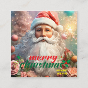 Personlig Festive Önskemål Fyrkantigt Visitkort