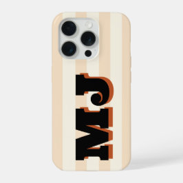 Personlig fet monogram, neutral rand