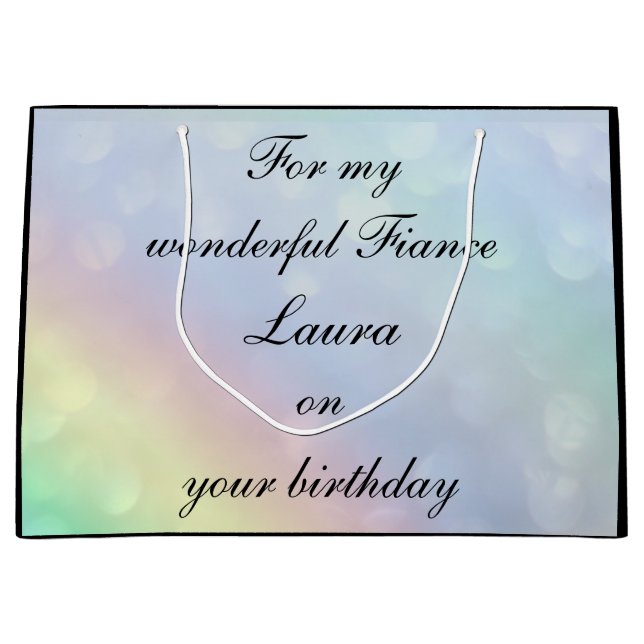 Personlig Fiance Birthday (Framsidan)