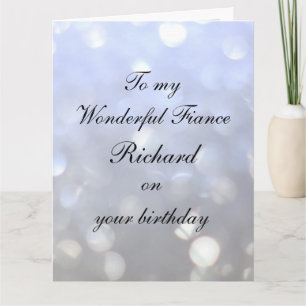 Personlig Fiance Birthday Kort