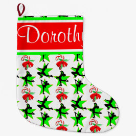 PERSONLIG FIGUR SKATING CHRISTMAS STOCKING STOR JULSTRUMPA