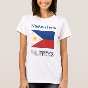 Personlig Filippinerna Flagga Kulturarv Kvinnors T Shirt