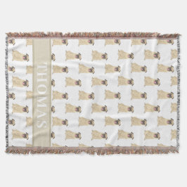 Personlig filt för mopsbaby