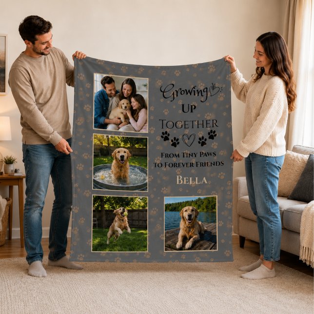 Personlig filt med hundfoto  (Skapare uppladdad)