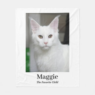 Personlig filt med kattfoto