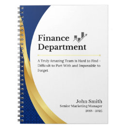 Personlig Finance Department Anteckningsbok