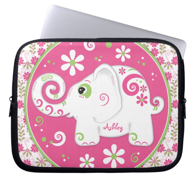 Personlig Finare Elephant Laptop sleeve (Framsidan)
