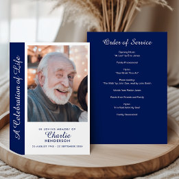 Personlig Firande of Life Photo Memorial Program