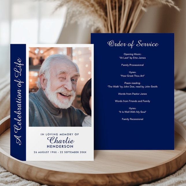 Personlig Firande of Life Photo Memorial Program (Skapare uppladdad)
