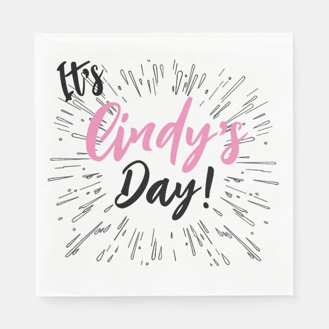 Personlig Firande Pappersservett (Framsidan)