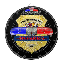 Personlig Fire Department Badge Dart Board Darttavla