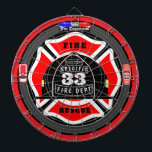 Personlig Fire Department Helmet City Side Darttavla<br><div class="desc">Den perfekt brandkåren inspirerade till ritbord för brandkämparen eller brandsläckningen fläkt i familjen. Helt anpassade! Njut! *Tack för tjänsten om du har tjänstgjort i någon egenskap!</div>