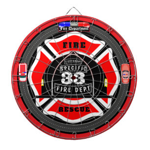 Personlig Fire Department Helmet City Side Darttavla