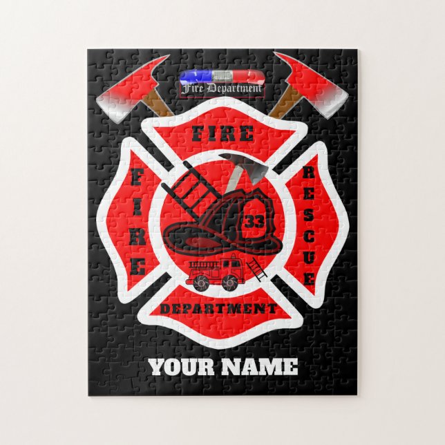 Personlig Fire Department Pussel (Vertikal)